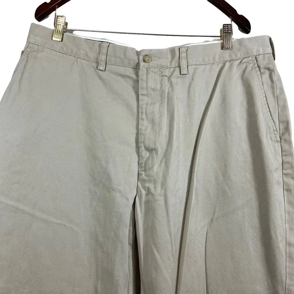 Polo Ralph Lauren Khaki Classic Chino Cotton Prospect Pants Men's Size 38 x 34